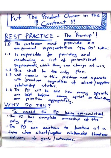 Fixed contracts: Put the product owner in the contract